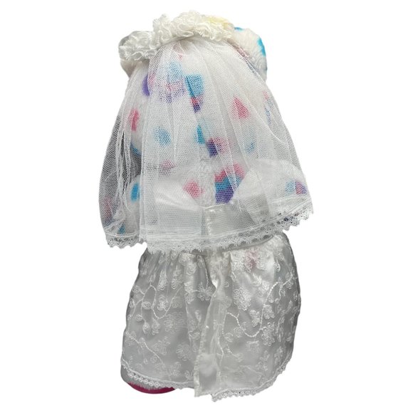 Build A Bear Bride and Groom Workshop Outfit Veil Black Shoes Plush Dress Up - Picture 7 of 16